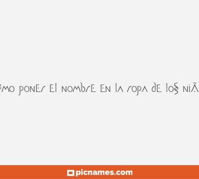 CÃ³mo poner el nombre en la ropa de los niÃ±os